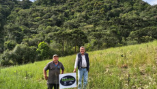 Agrônomos do Projeto Quntais, Fernando e Giovana, realizam visitas técnicas e reunião com a Philip Morris