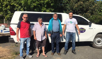Equipe do projeto entrega insumos e realiza visita técnica em Montenegro/RS