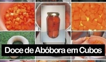 Passo a passo do Doce de Abóbora em Cubos