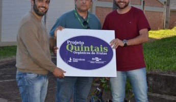 Projeto Quintais Orgânicos de Frutas realiza entrega das mudas no IFFar - Campus Santo Augusto