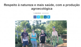 Projeto Quintais é destaque em matéria da Folha do Mate sobre agroecologia