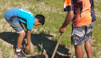 Equipe de campo entrega e implanta quintal em Mostardas/RS