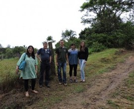 Visita técnica ao quintal orgânico da Escola Municipal de Ensino Fundamental Garibaldi, no 8º Distrito de Pelotas. 