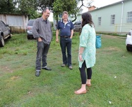 Visita técnica ao quintal orgânico da Escola Municipal Bruno Chaves, 9ª Distrito de Pelotas.