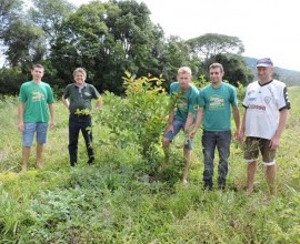 Quintal Orgânico do estudante Rafael Fernando Schroeder em Linha Ferraz, Vera Cruz - RS.