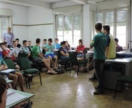 Turma do 3º ano da Escola Família Agrícola de Santa Cruz do Sul.